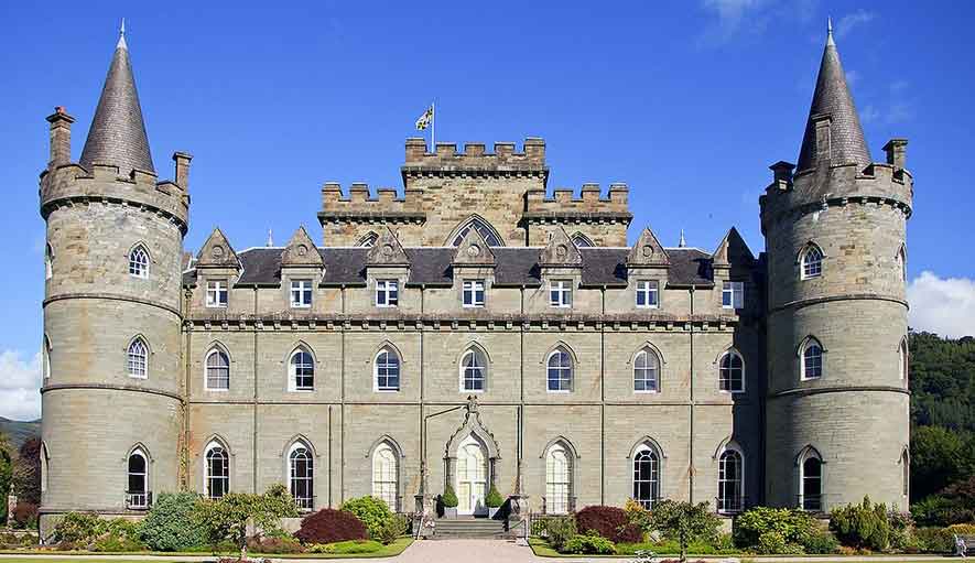 Castillo de Inveraray castillos encantados de escocia