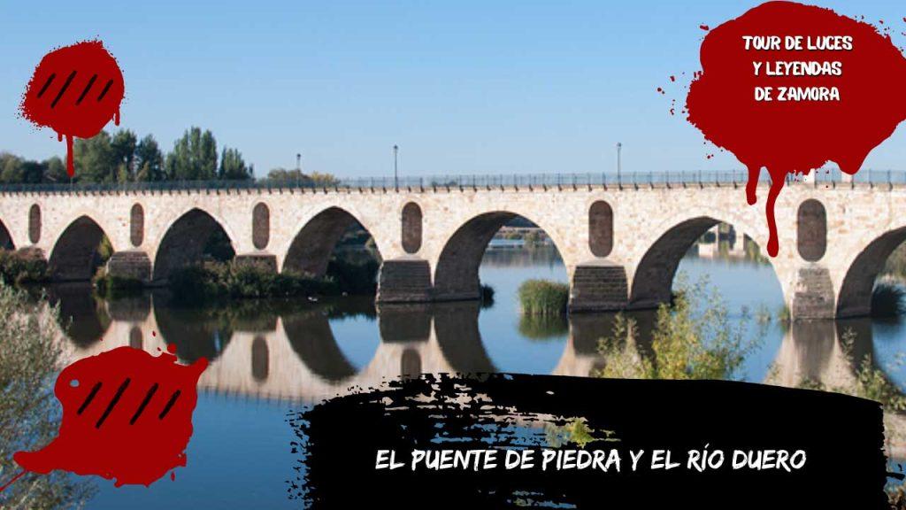 El Puente de Piedra y el río Duero