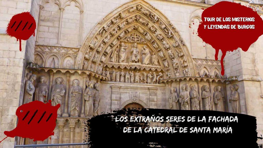 Los extraños seres de la fachada de la catedral de Santa María