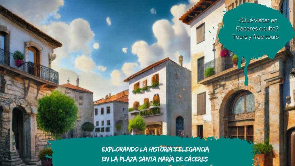 Explorando la Historia y Elegancia en la Plaza Santa María de Cáceres